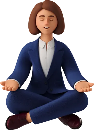 Business Woman In Meditation